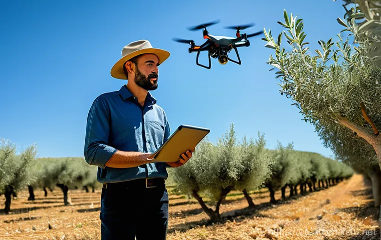 농업기술자로서의 자기 계발 방법 - **Prompt:** A skilled male agricultural technician, dressed in practical work trousers, a collared s...